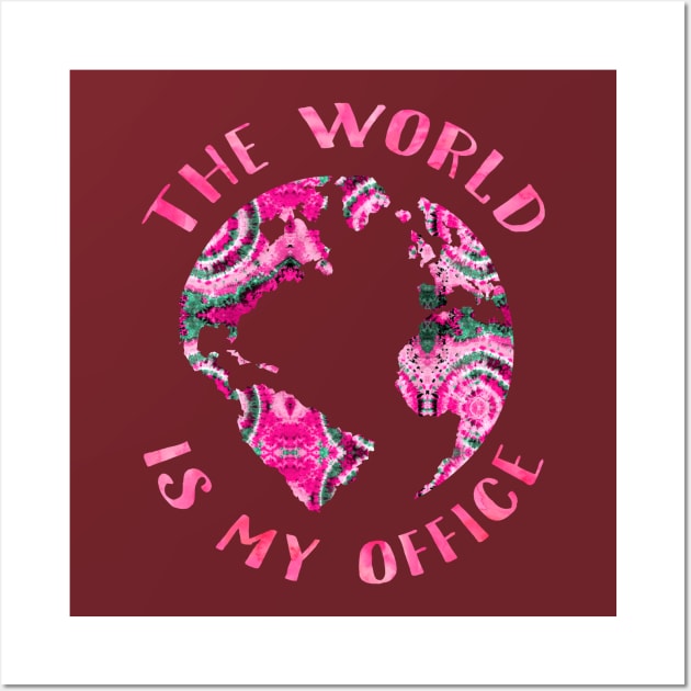 The world is my office Wall Art by LebensART